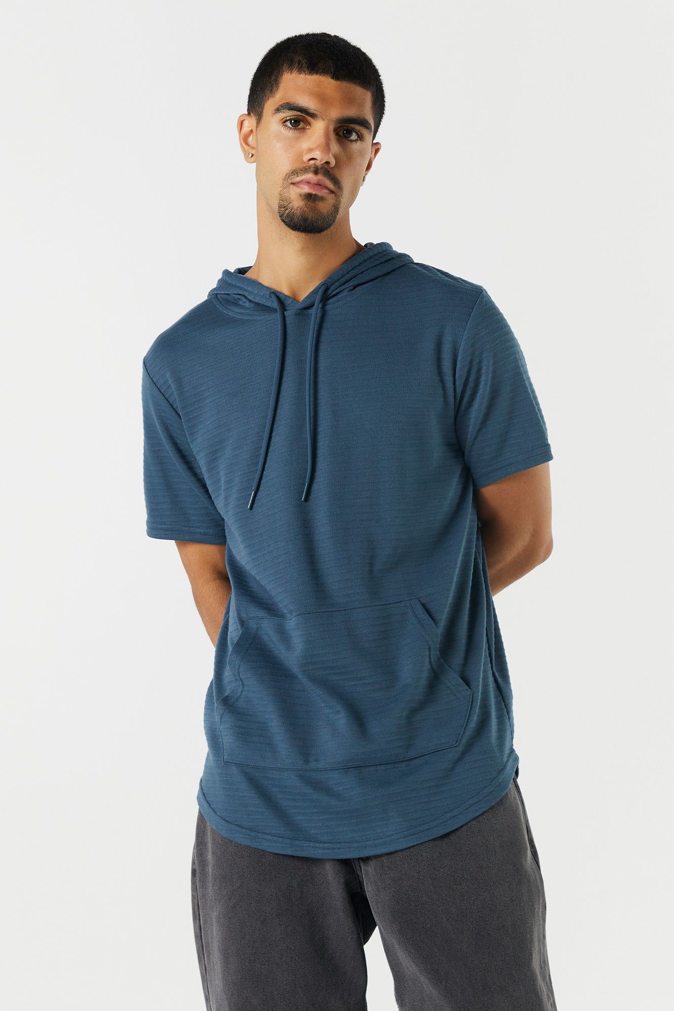 Short Sleeve Hoodie sold by Charlotte Russe product image thumbnail 4
