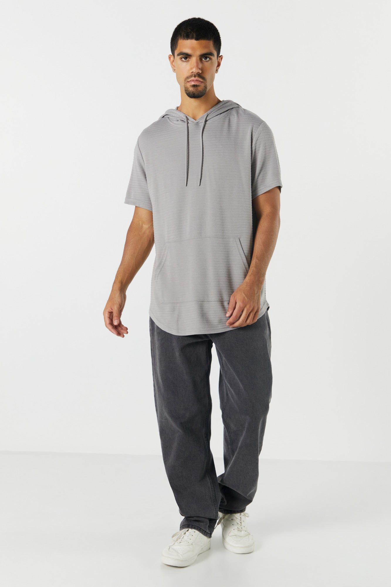 Short Sleeve Hoodie sold by Charlotte Russe product image thumbnail 3