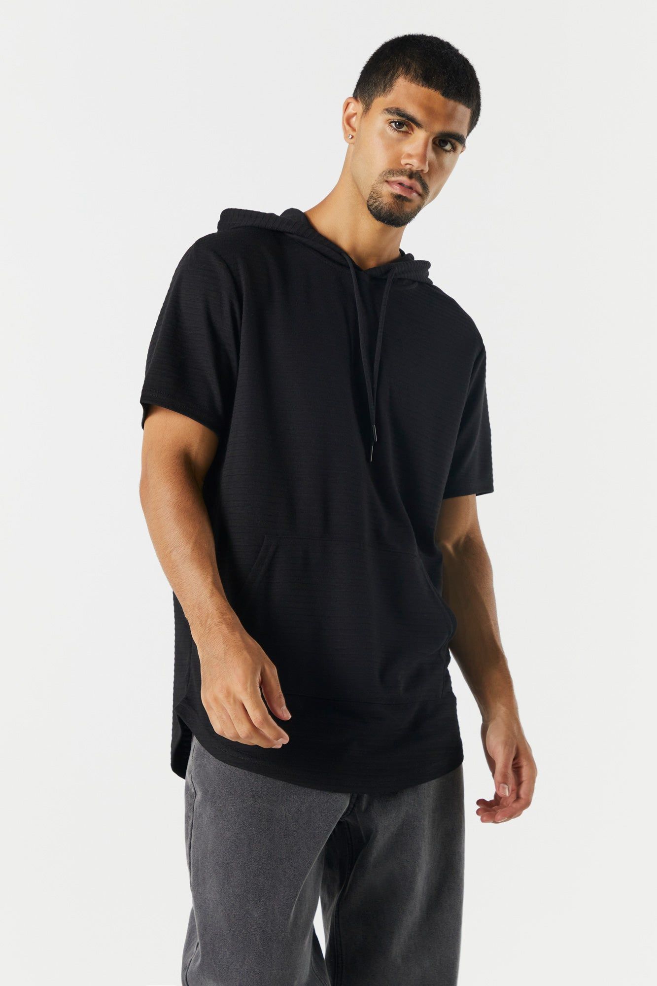 Short Sleeve Hoodie sold by Charlotte Russe product image thumbnail 7
