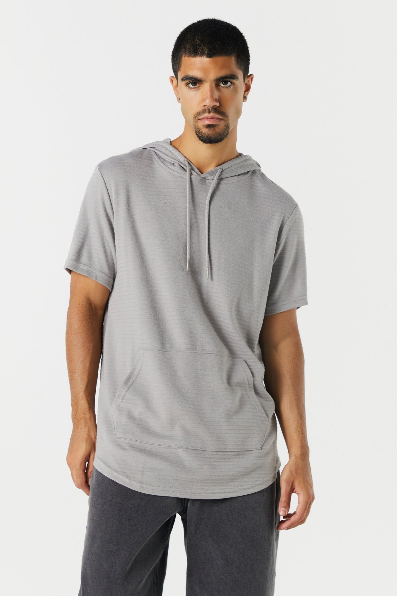 Short Sleeve Hoodie sold by Charlotte Russe