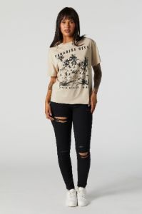 Paradise City Graphic Boyfriend T-Shirt sold by Charlotte Russe
