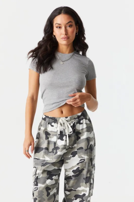 Basic Skimmer T-Shirt sold by Charlotte Russe