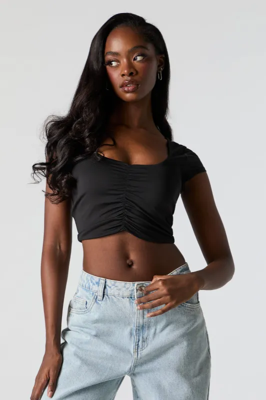 Contour Cinched Crop Top made by Stitches
