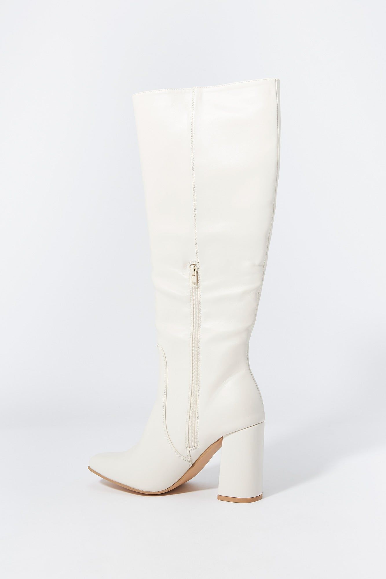 Faux Leather Knee High Heeled Boot sold by Charlotte Russe product image thumbnail 3