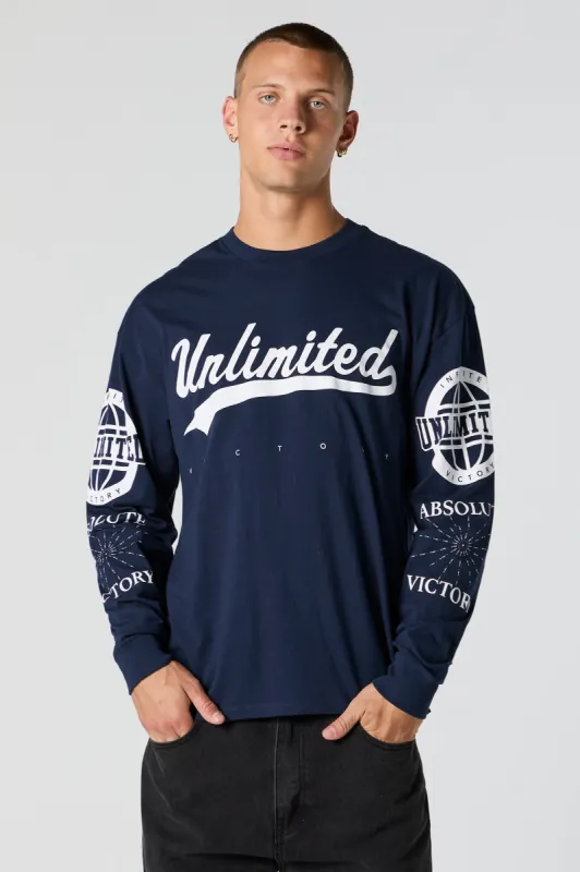 Unlimited Graphic Long Sleeve Top sold by Charlotte Russe