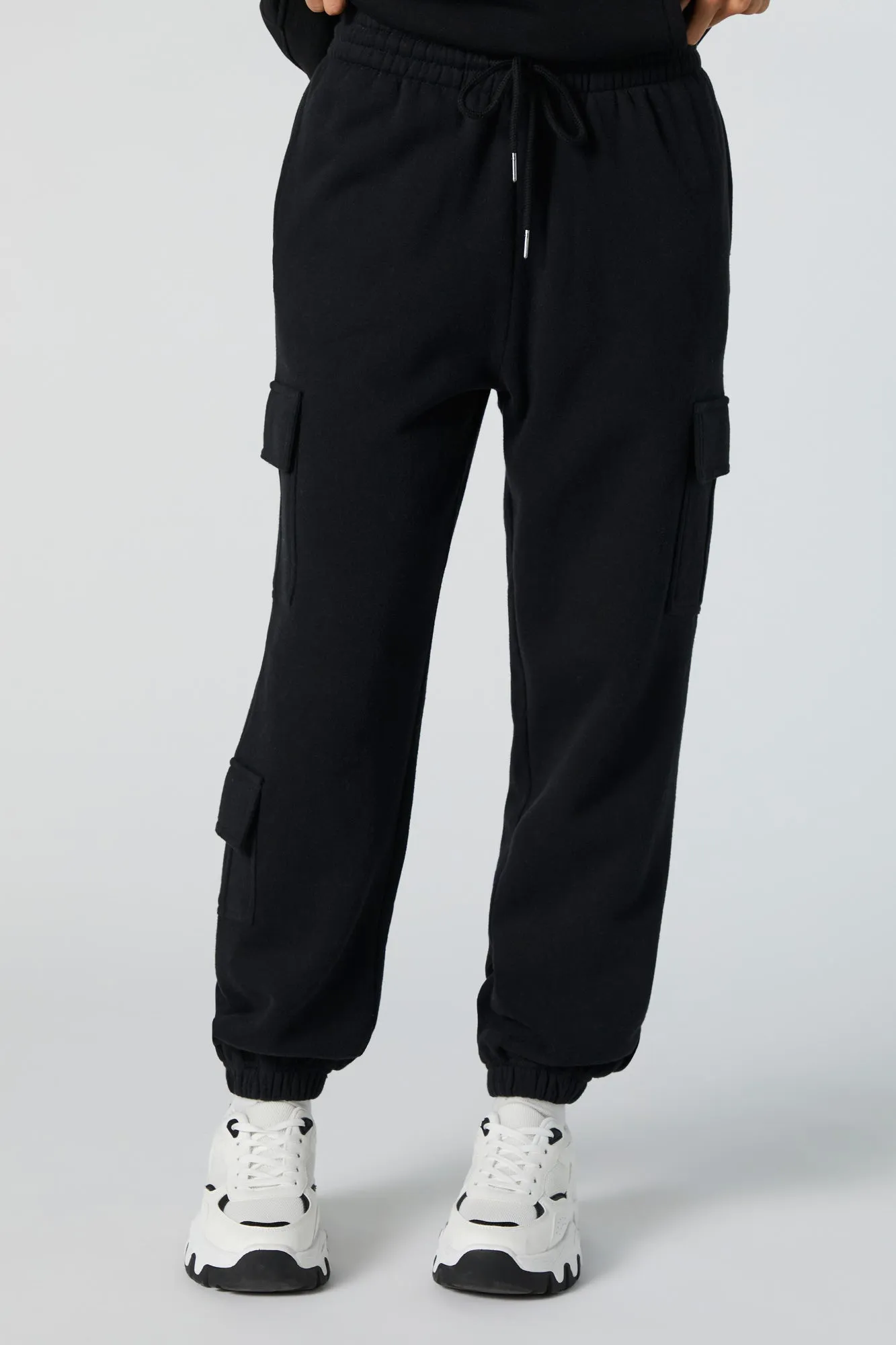 Fleece Multi Pocket Cargo Jogger sold by Charlotte Russe product image thumbnail 5