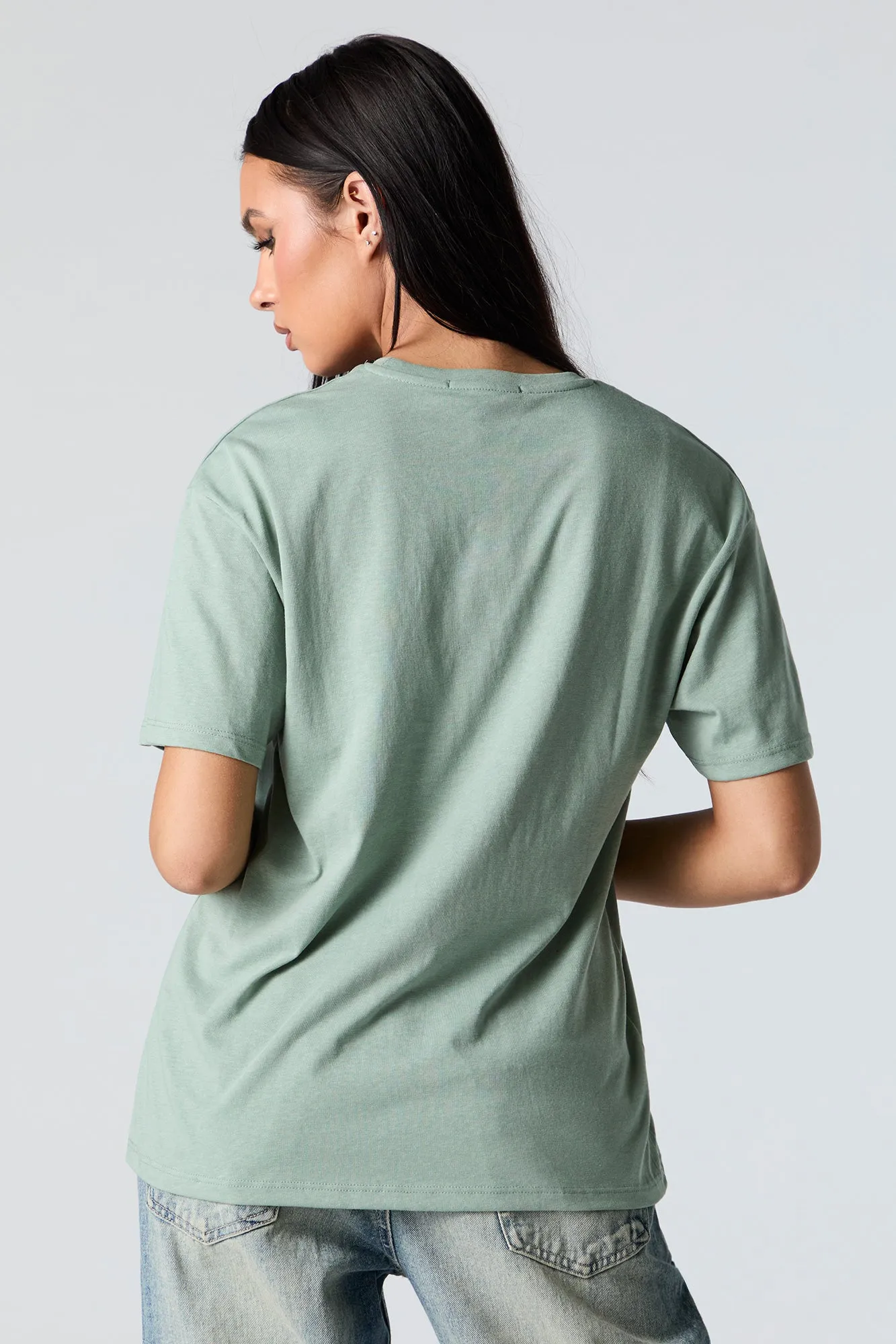 Las Vegas Graphic Boyfriend T-Shirt sold by Charlotte Russe product image thumbnail 3
