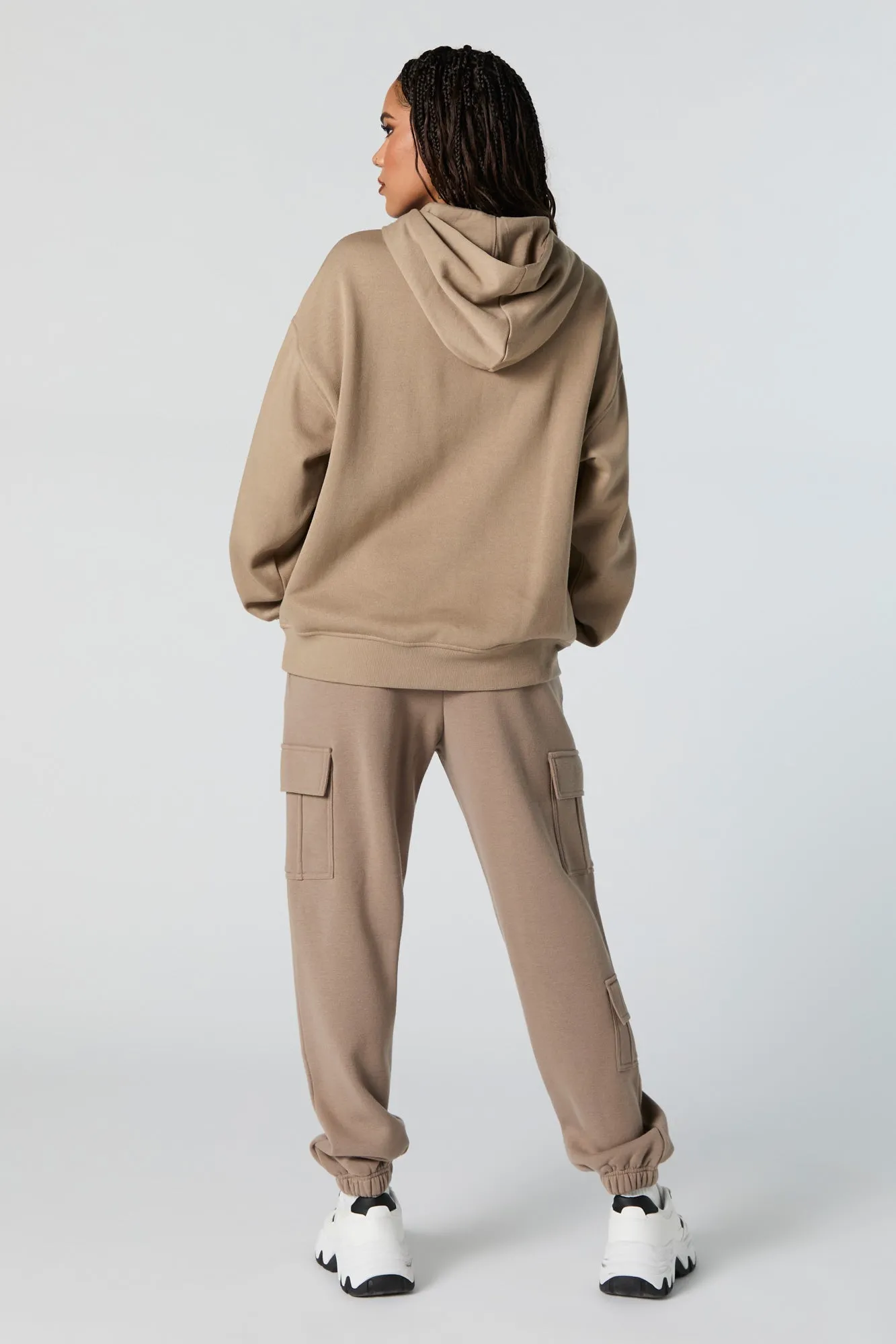 Fleece Multi Pocket Cargo Jogger sold by Charlotte Russe product image thumbnail 3