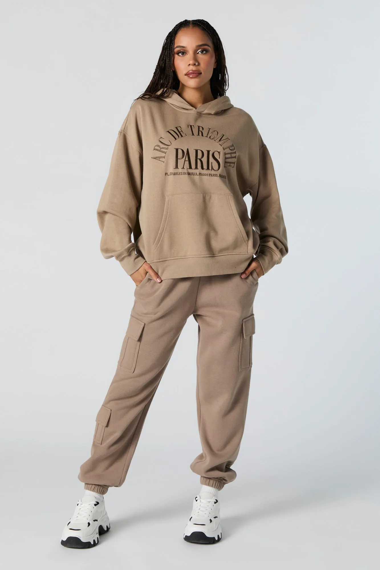 Fleece Multi Pocket Cargo Jogger sold by Charlotte Russe