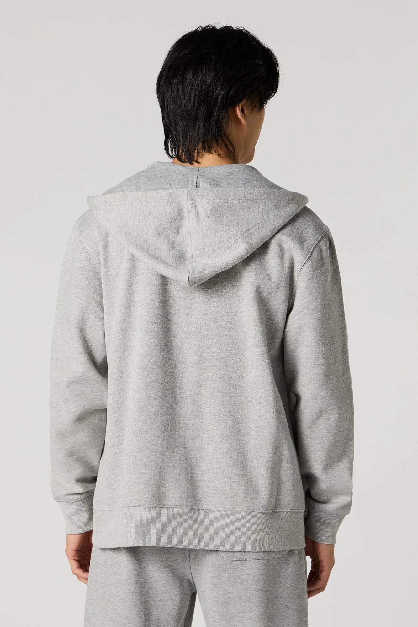 Fleece Everyday Zip-Up Hoodie sold by Charlotte Russe product image thumbnail 2