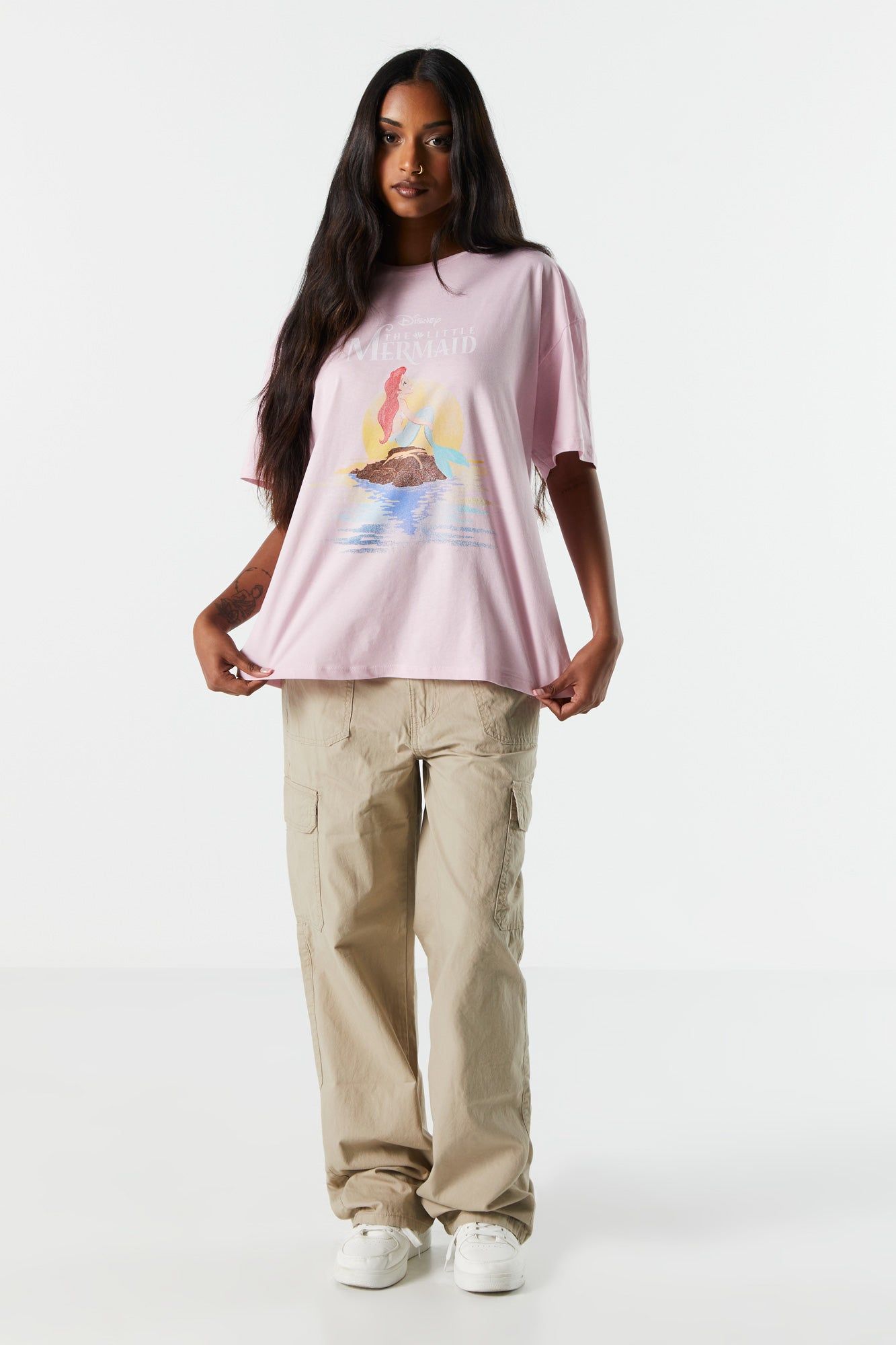 The Little Mermaid Purple Graphic T-Shirt sold by Charlotte Russe product image thumbnail 3