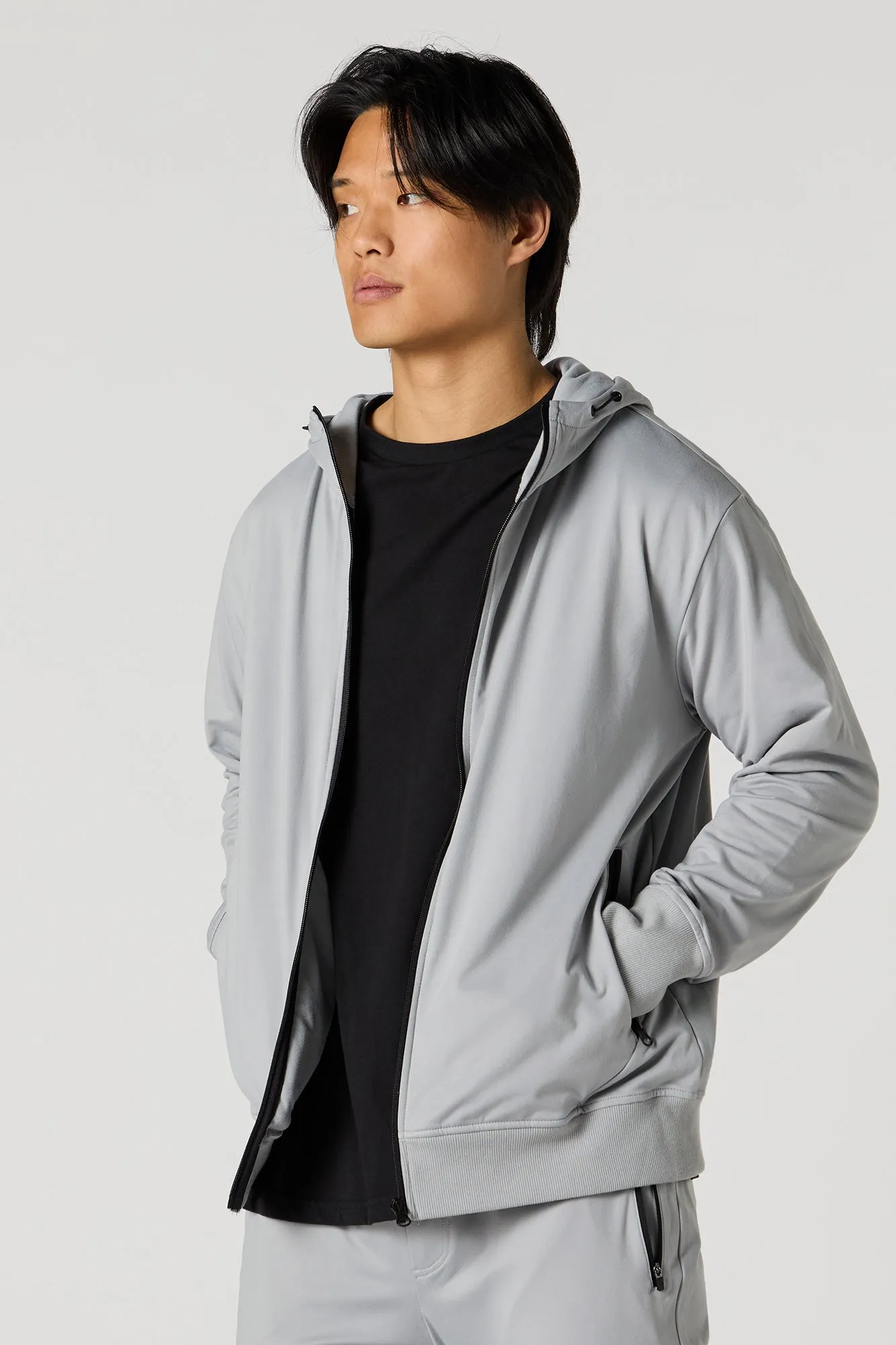 Active Soft Zip-Up Jacket sold by Charlotte Russe