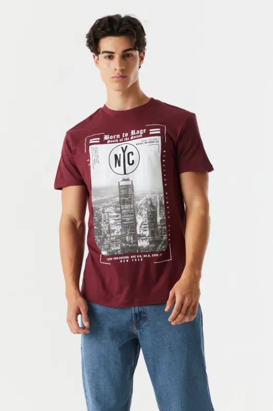 NYC Born to Rage Graphic T-Shirt sold by Charlotte Russe