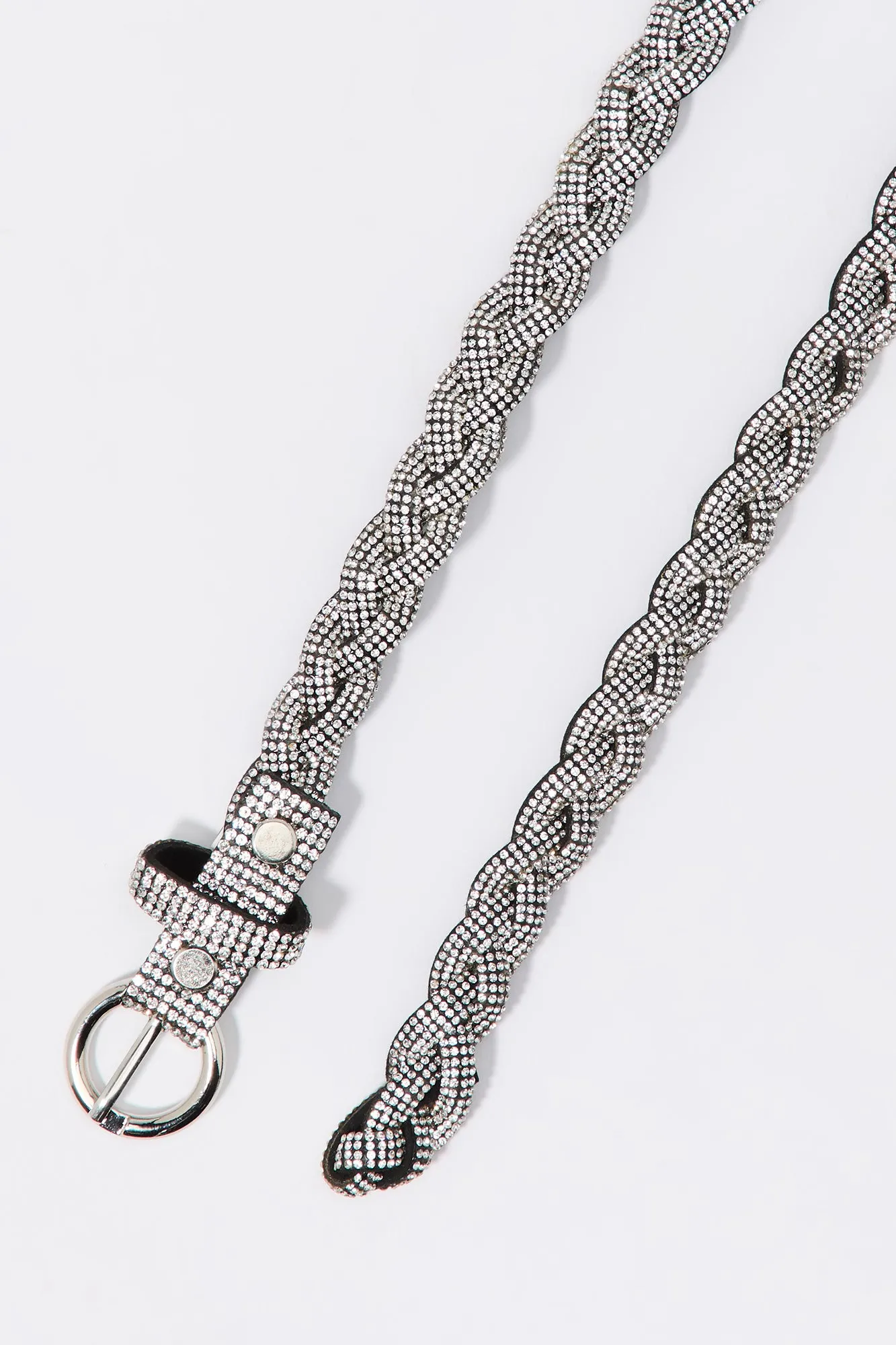 Rhinestone Braided Belt sold by Charlotte Russe product image thumbnail 2