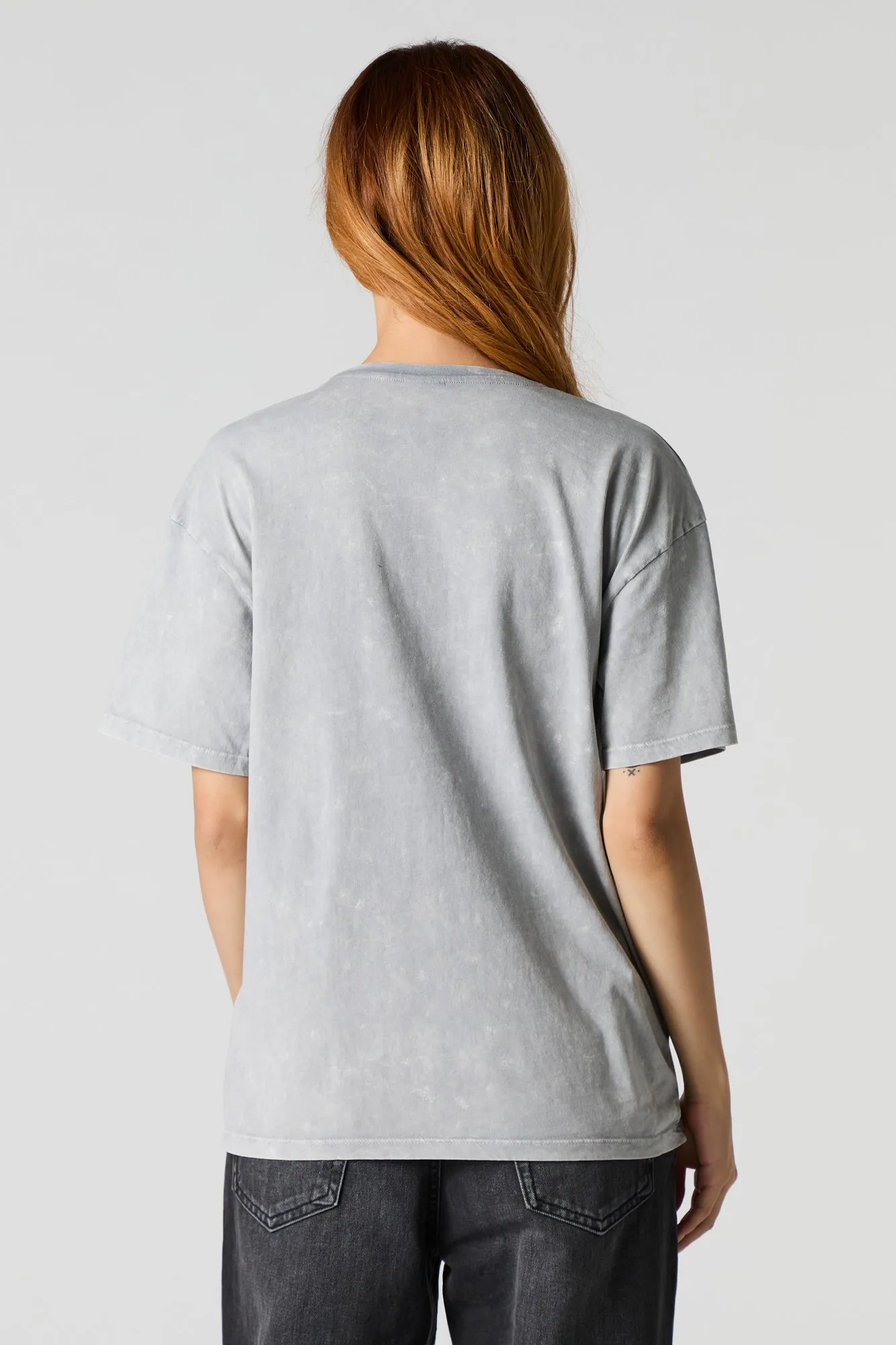 Chicago 1991 Graphic Washed Boyfriend T-Shirt sold by Charlotte Russe product image thumbnail 3