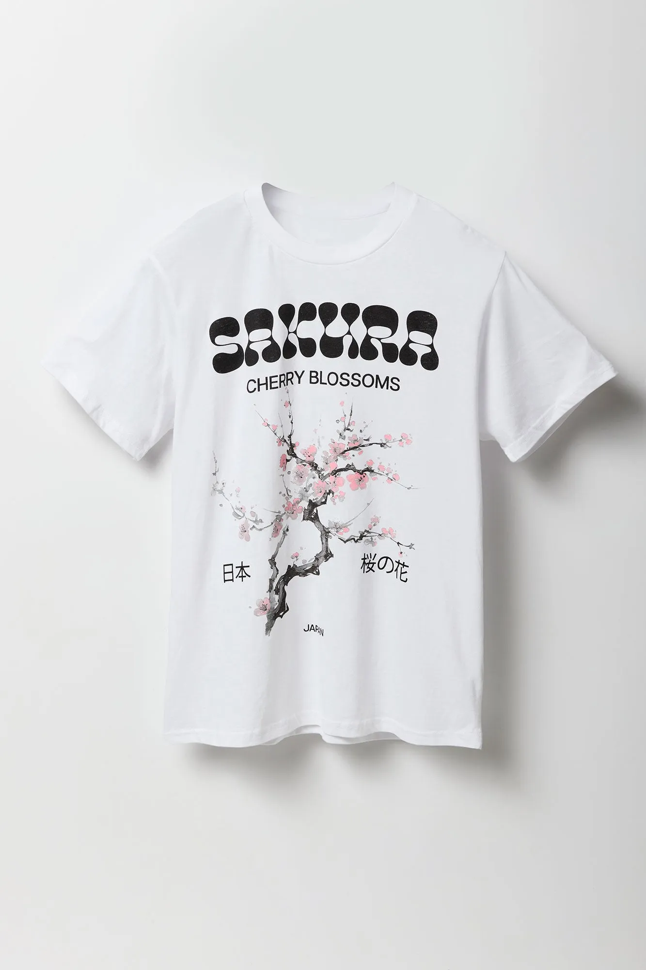 Sakura Cherry Blossoms Graphic T-Shirt sold by Charlotte Russe product image thumbnail 4