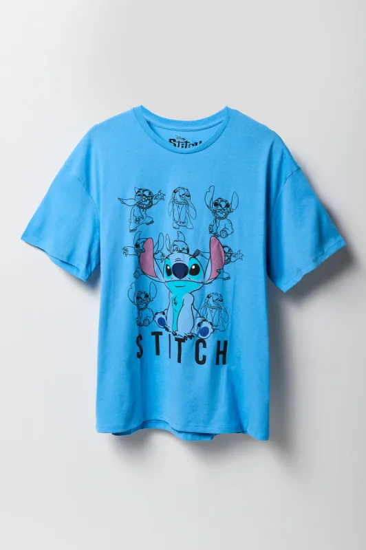 Stitch Graphic Boyfriend T-Shirt sold by Charlotte Russe