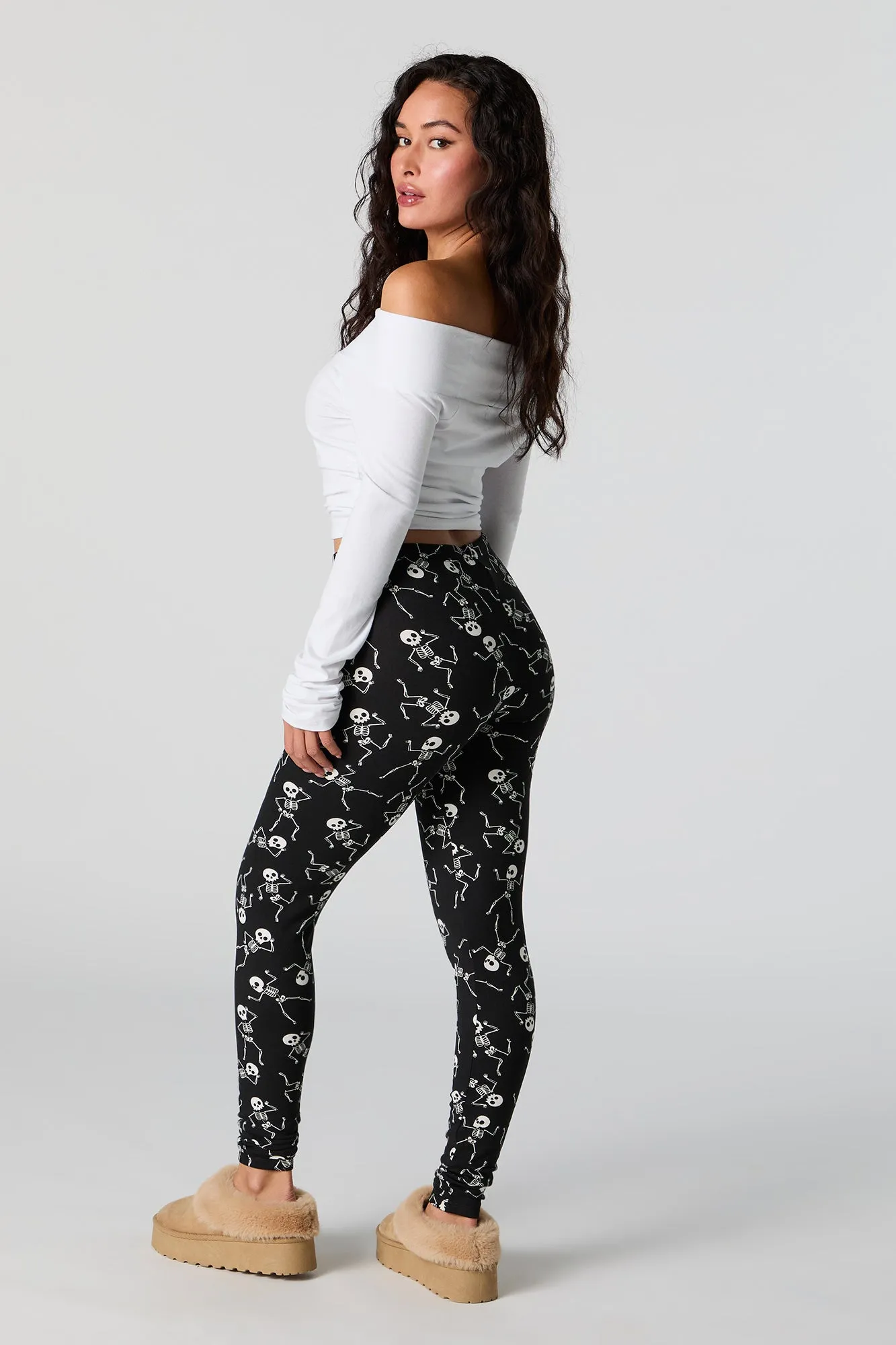 Halloween Print Fleece Legging sold by Charlotte Russe product image thumbnail 3