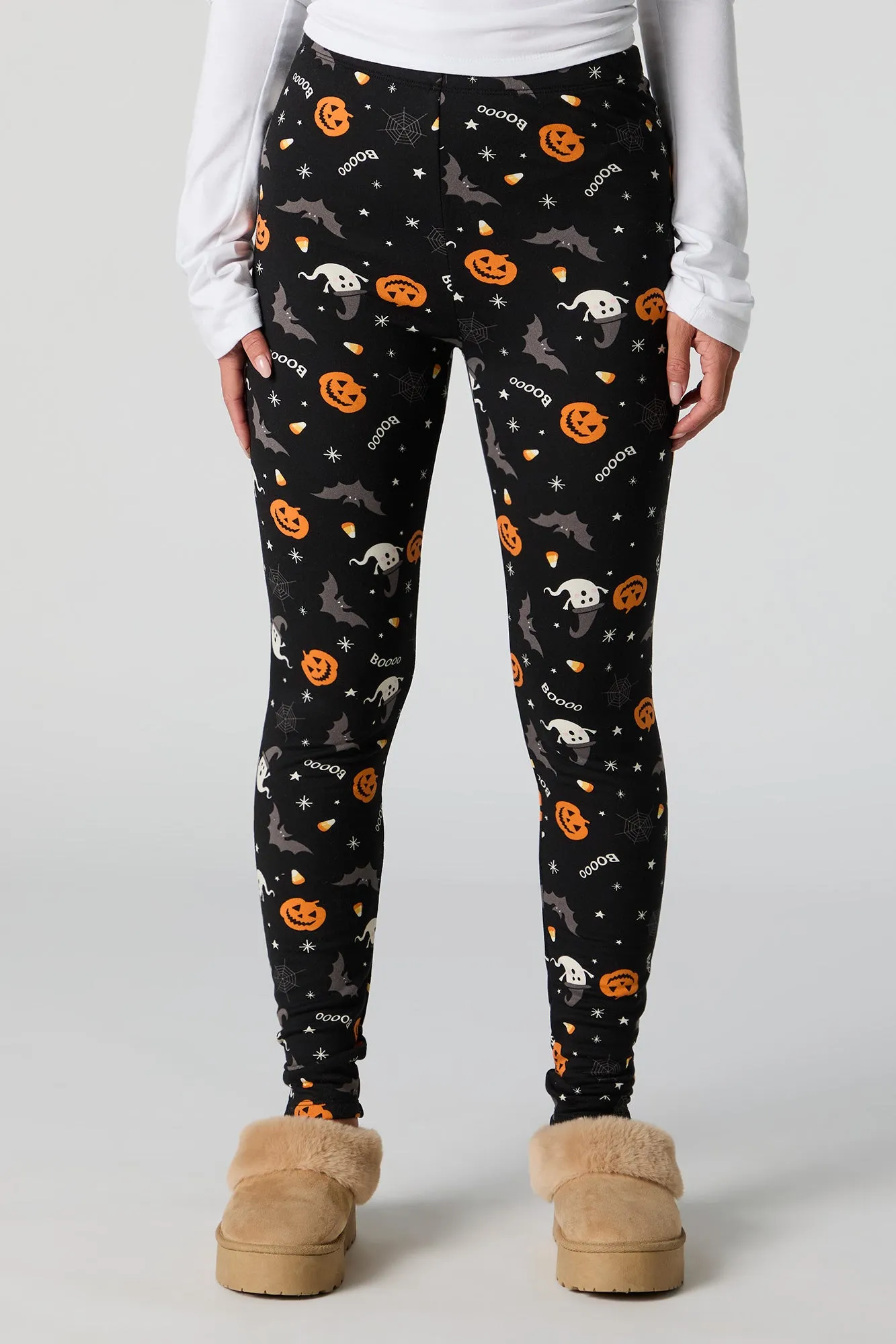 Halloween Print Fleece Legging sold by Charlotte Russe product image thumbnail 5
