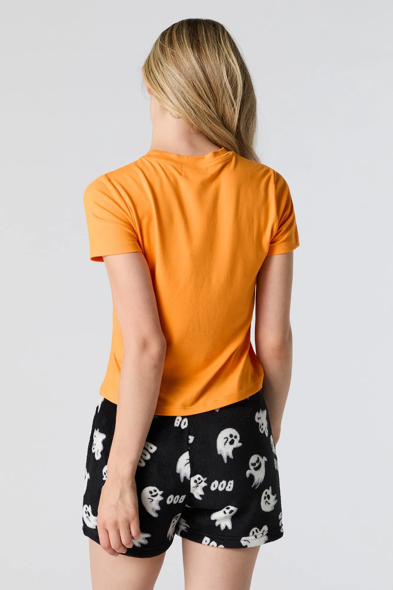 Spooky Vibes T-Shirt and Short 2 Piece Pajama Set sold by Charlotte Russe product image thumbnail 2