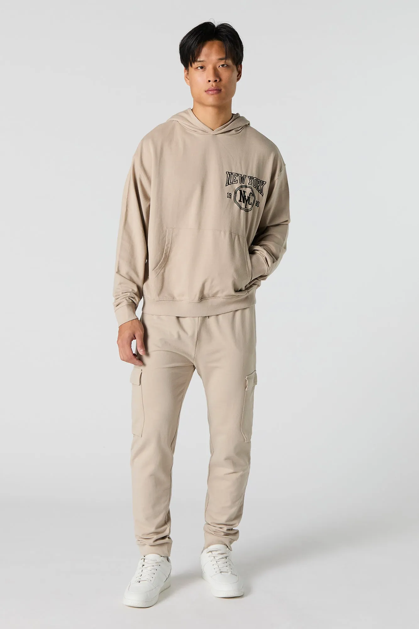 City Embroidered Fleece Hoodie sold by Charlotte Russe product image thumbnail 3