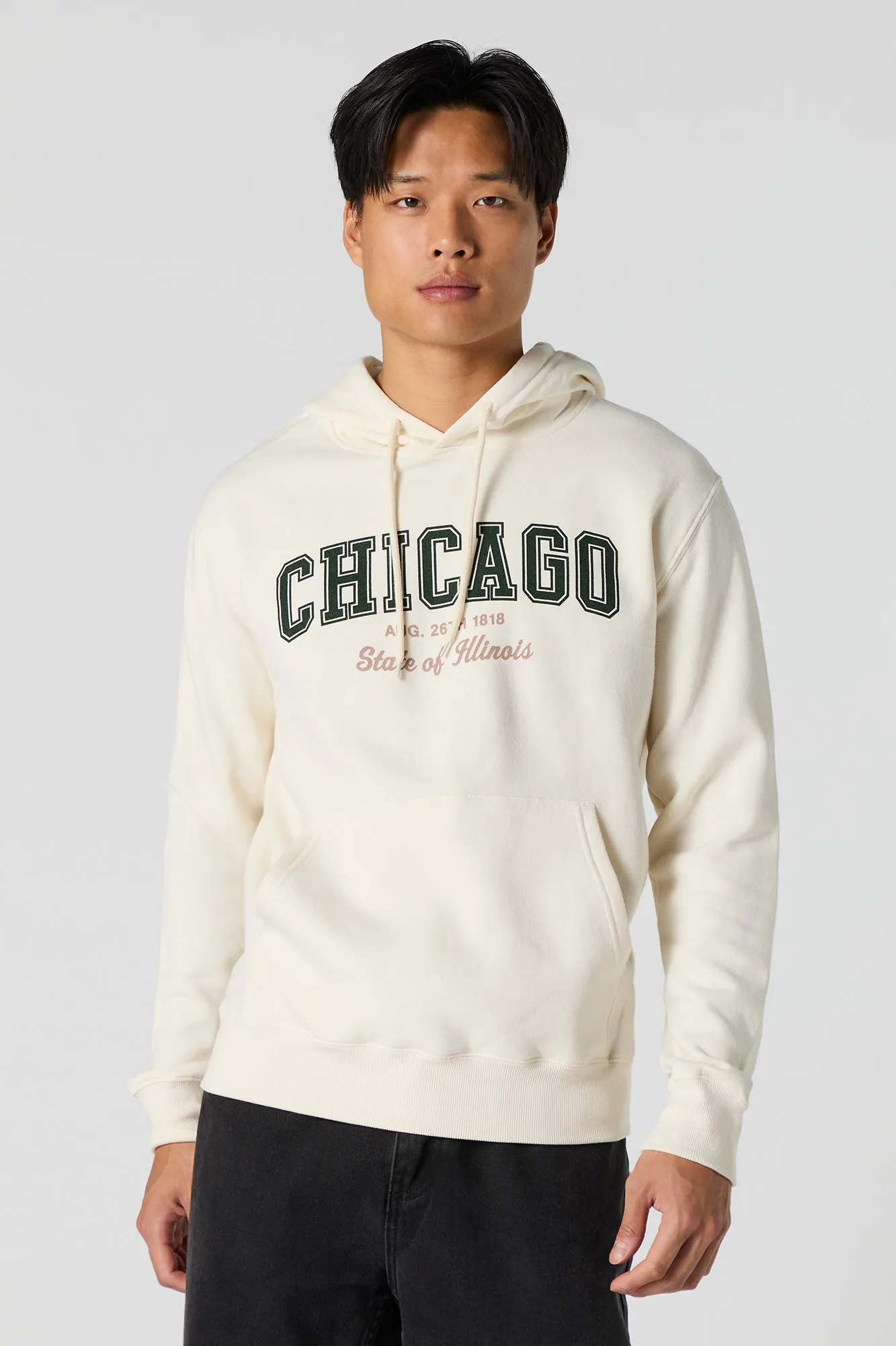 City Graphic Fleece Hoodie sold by Charlotte Russe product image thumbnail 4