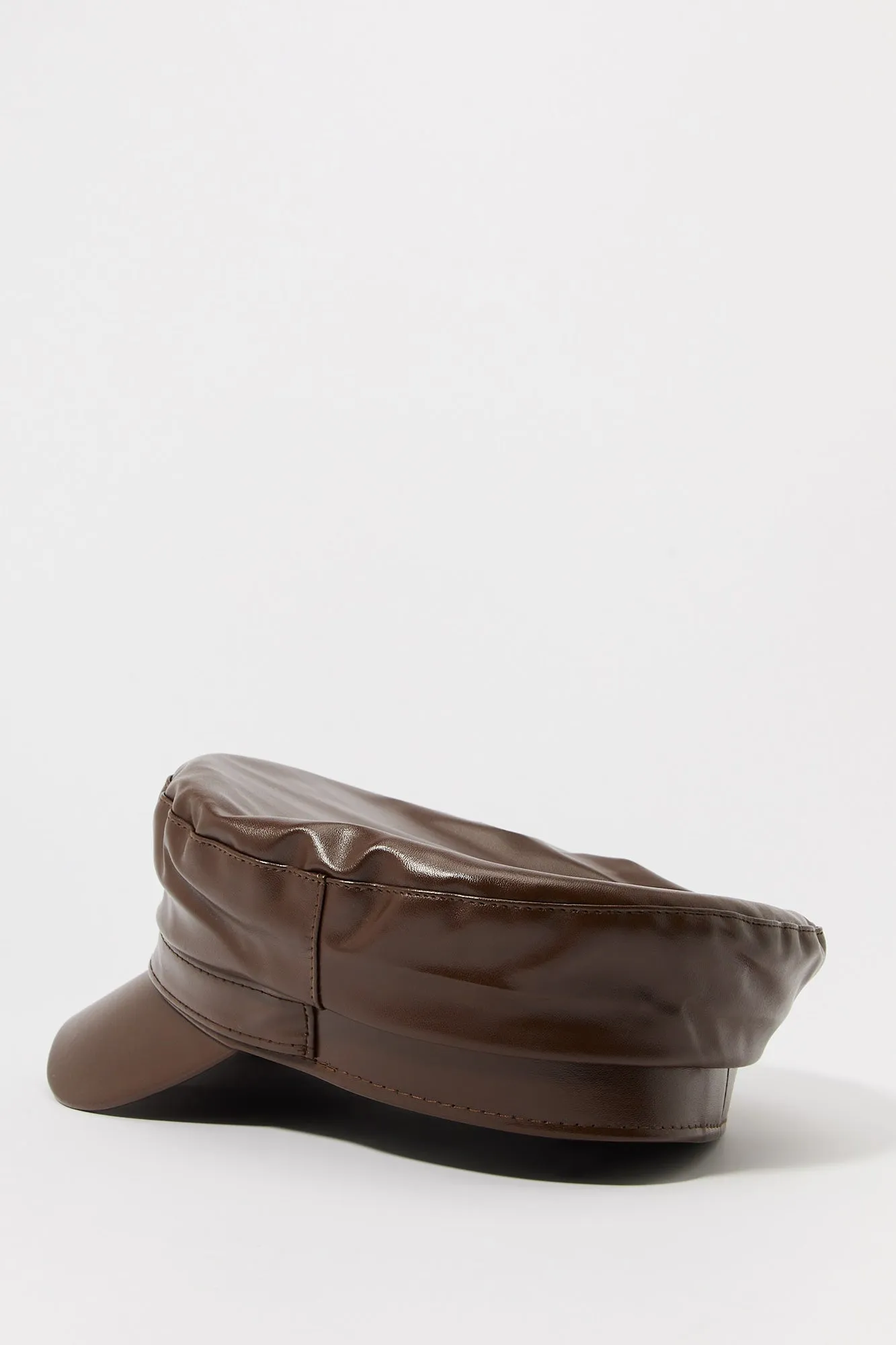 Faux-Leather Cabbie Hat sold by Charlotte Russe product image thumbnail 3