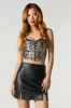 Faux Leather Double Slit Mini Skirt sold by Charlotte Russe