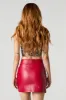 Faux Leather Double Slit Mini Skirt sold by Charlotte Russe