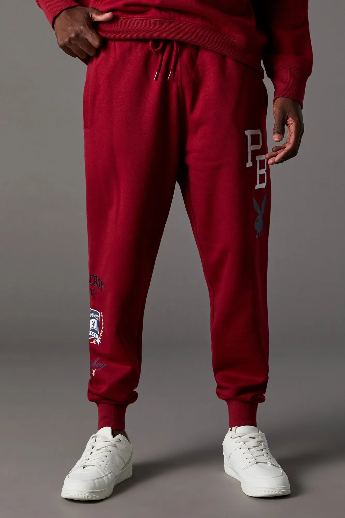 Playboy Embroidered Fleece Jogger sold by Charlotte Russe product image thumbnail 2