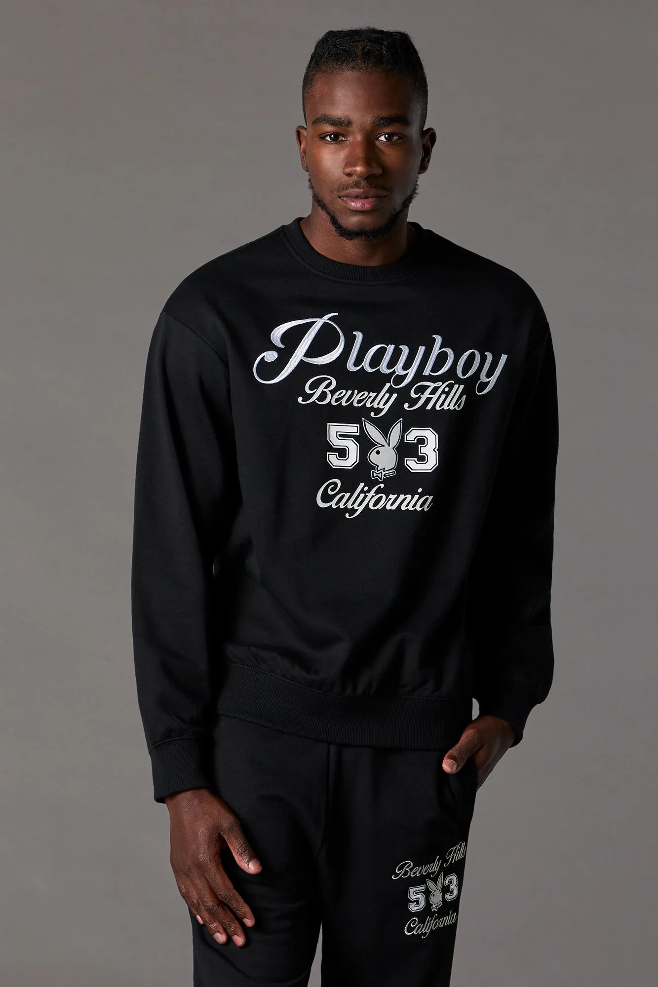 Playboy Embroidered Fleece Sweatshirt sold by Charlotte Russe product image thumbnail 4