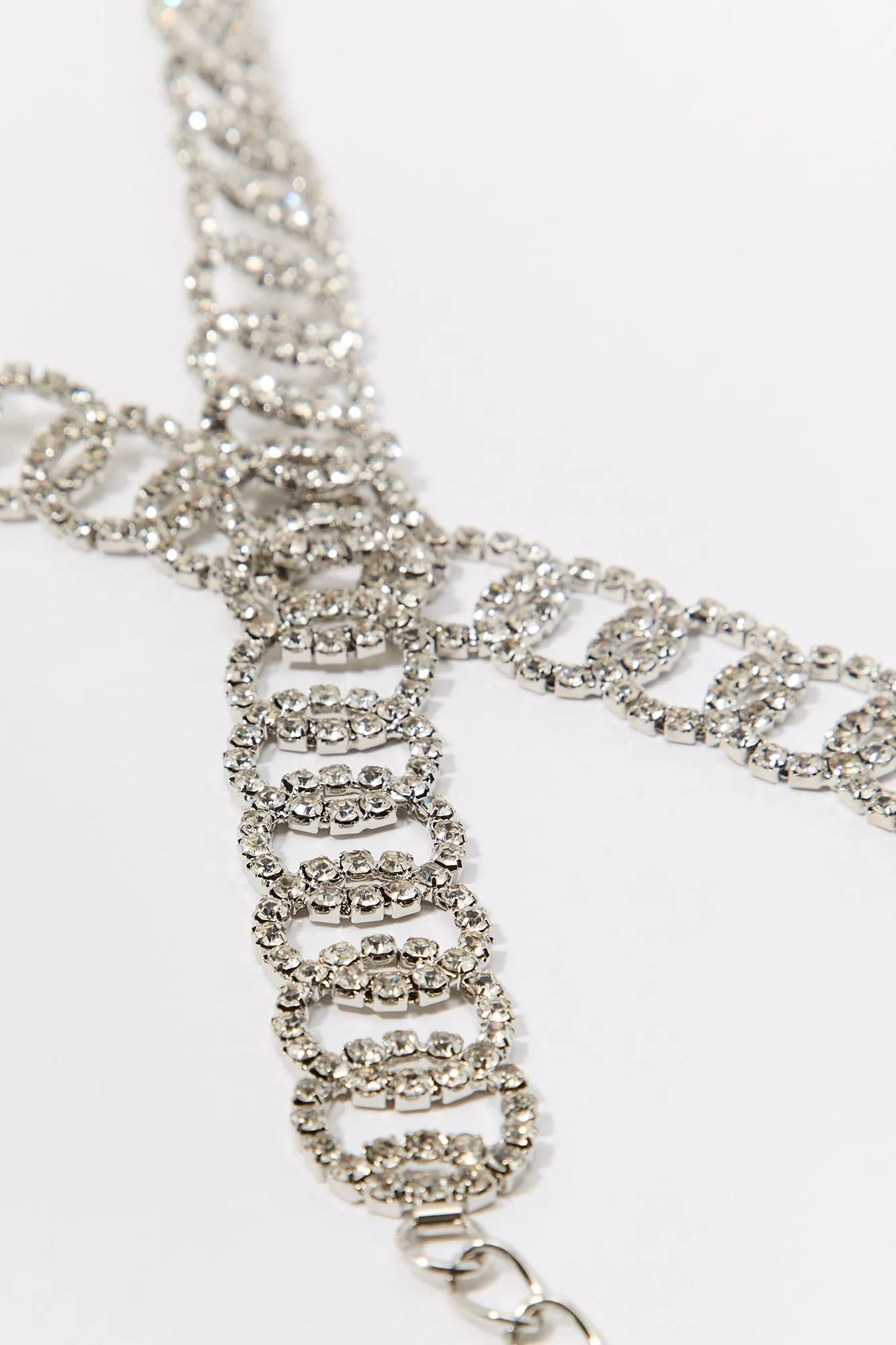 Rhinestone Circle Chain Belt sold by Charlotte Russe product image thumbnail 2