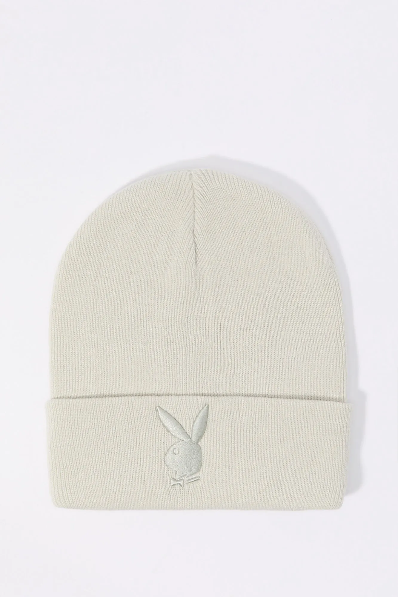 Playboy Embroidered Ribbed Knit Beanie sold by Charlotte Russe product image thumbnail 5