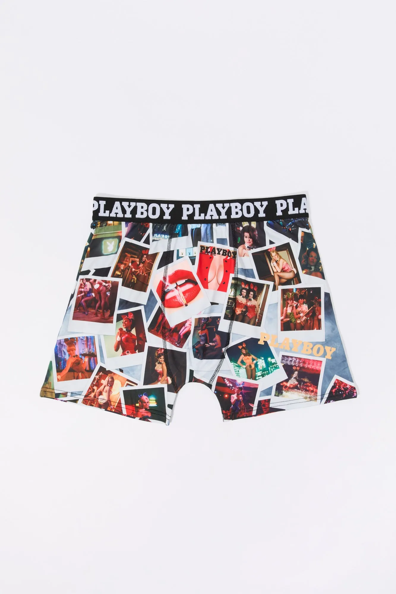 Playboy Polaroid Print Boxer Brief sold by Charlotte Russe