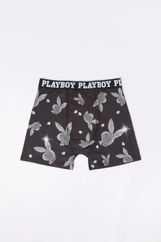 Diamond Playboy Print Boxer Brief sold by Charlotte Russe