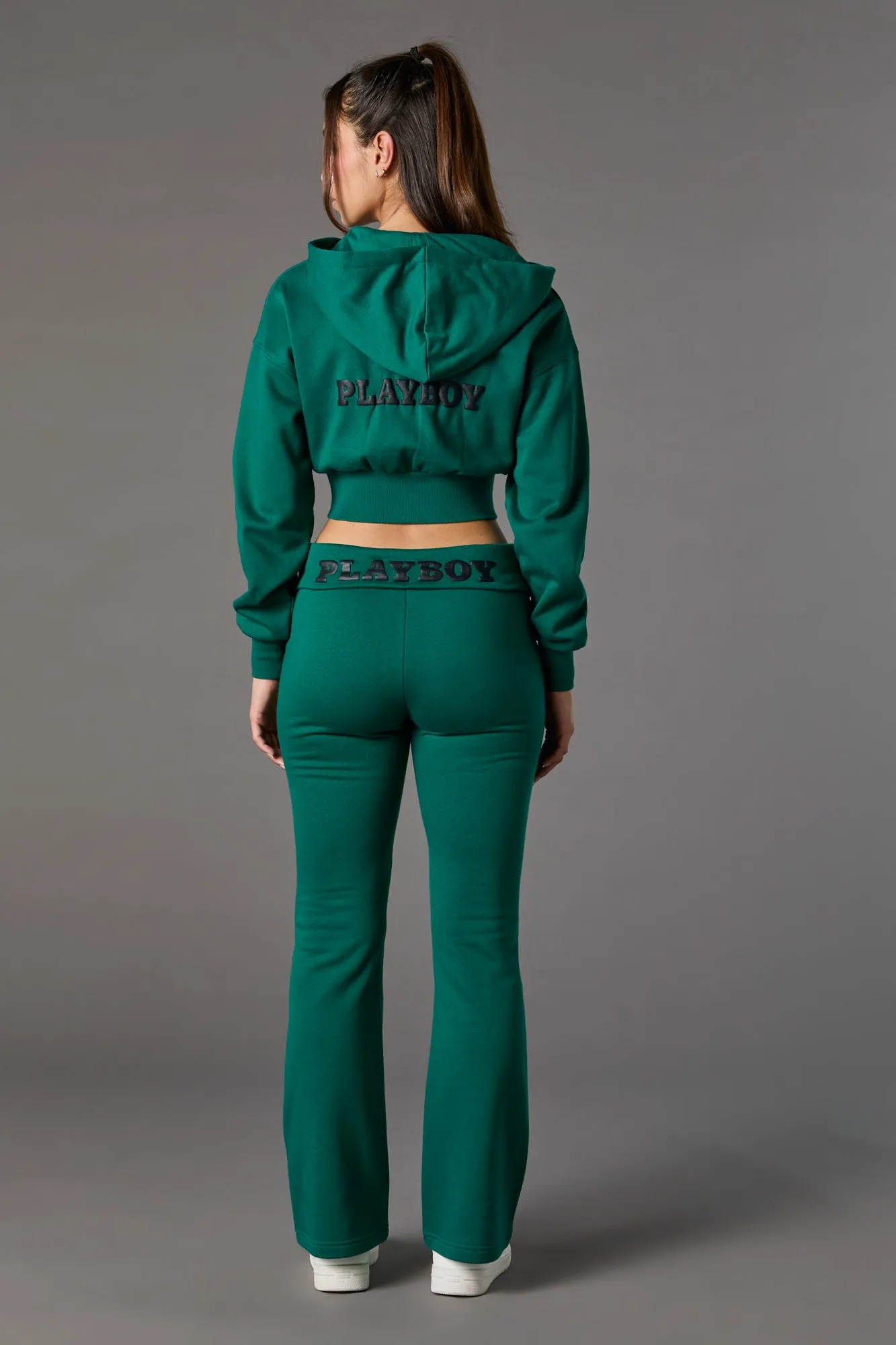 Playboy Graphic Fleece Flare Sweatpant sold by Charlotte Russe product image thumbnail 3