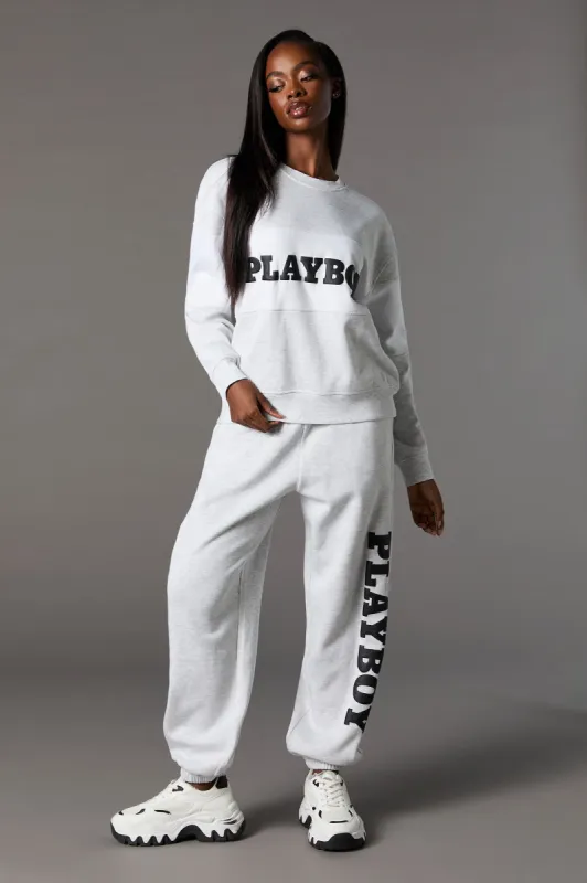 Playboy Graphic Fleece Jogger sold by Charlotte Russe