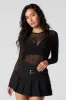 Mesh Long Sleeve Bodysuit sold by Charlotte Russe