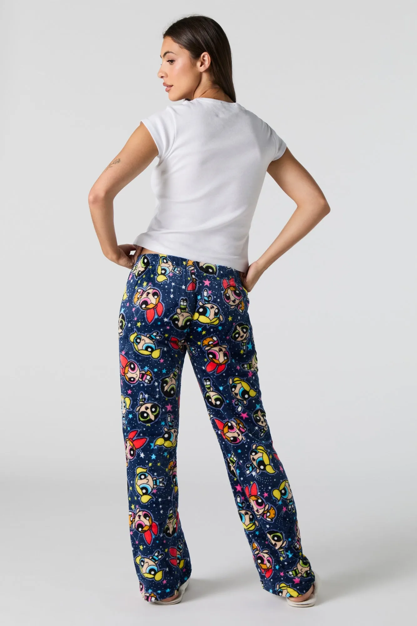 Powerpuff Girls Printed Plush Pajama Pant sold by Charlotte Russe product image thumbnail 3