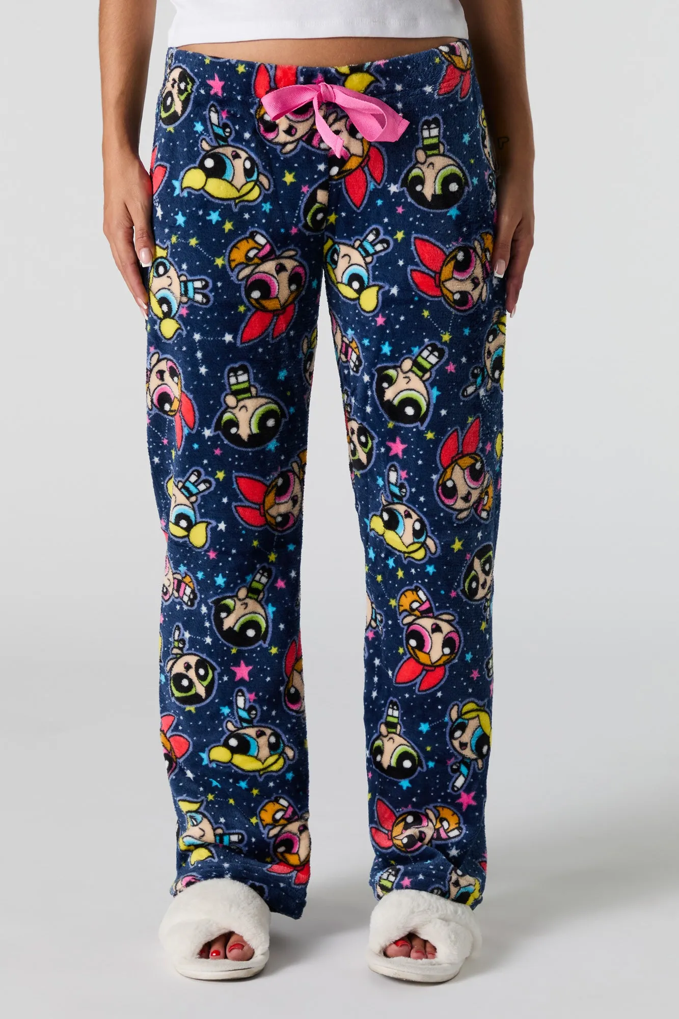 Powerpuff Girls Printed Plush Pajama Pant sold by Charlotte Russe product image thumbnail 2