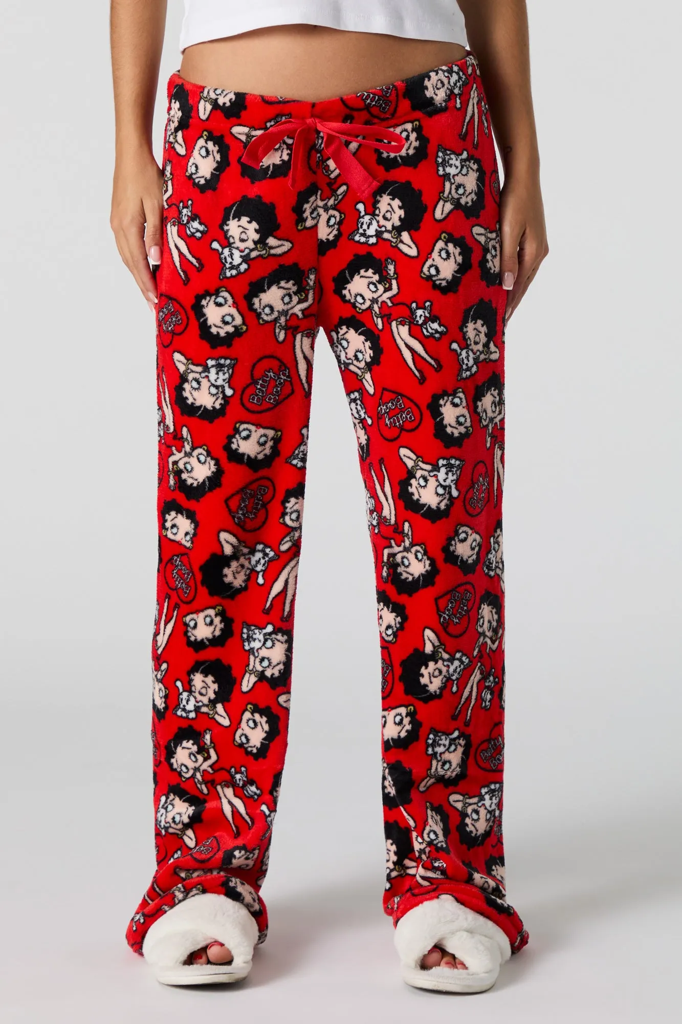 Betty Boop Printed Plush Pajama Pant sold by Charlotte Russe product image thumbnail 2