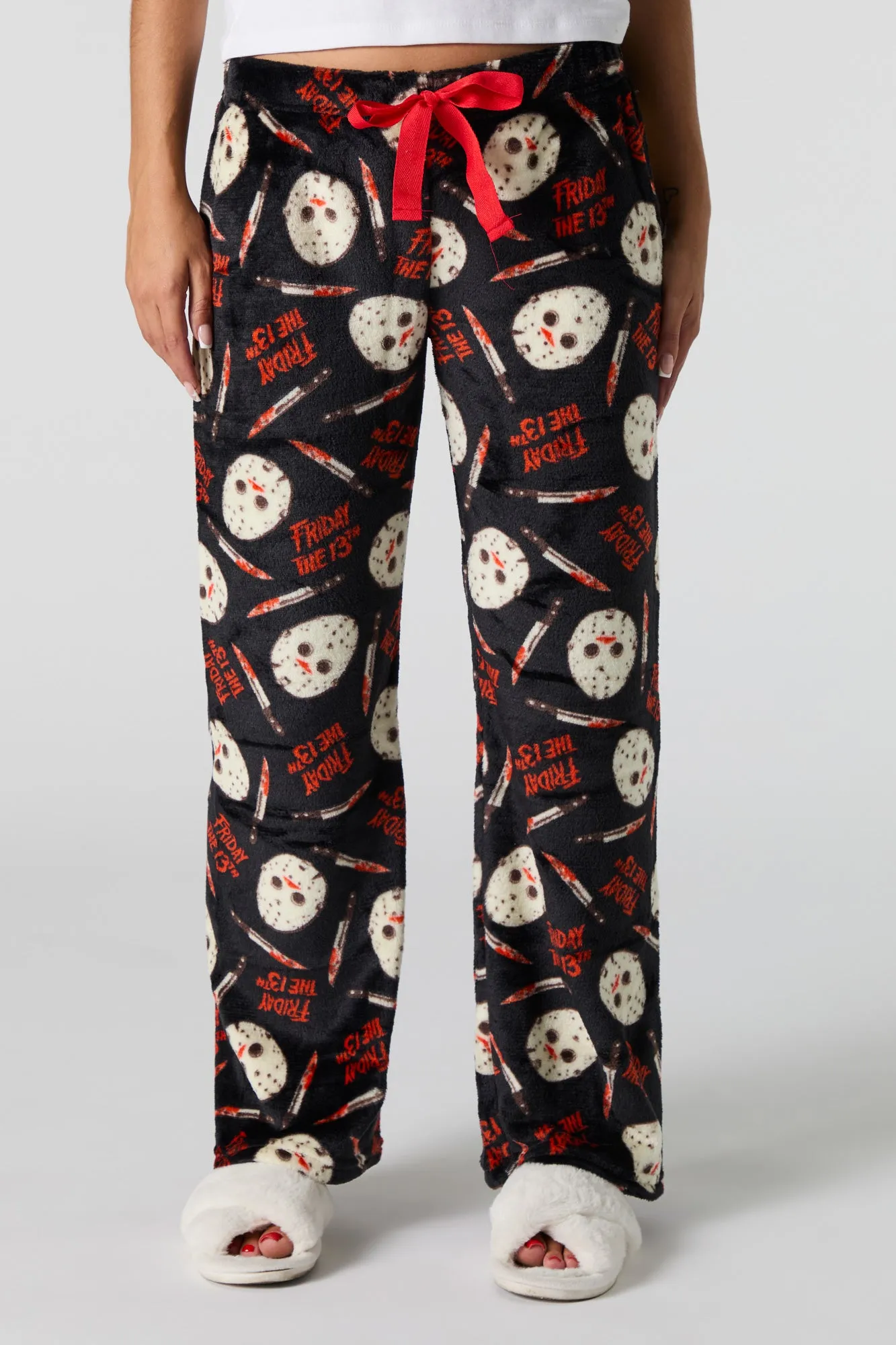 Friday the 13th Printed Plush Pajama Pant sold by Charlotte Russe product image thumbnail 2