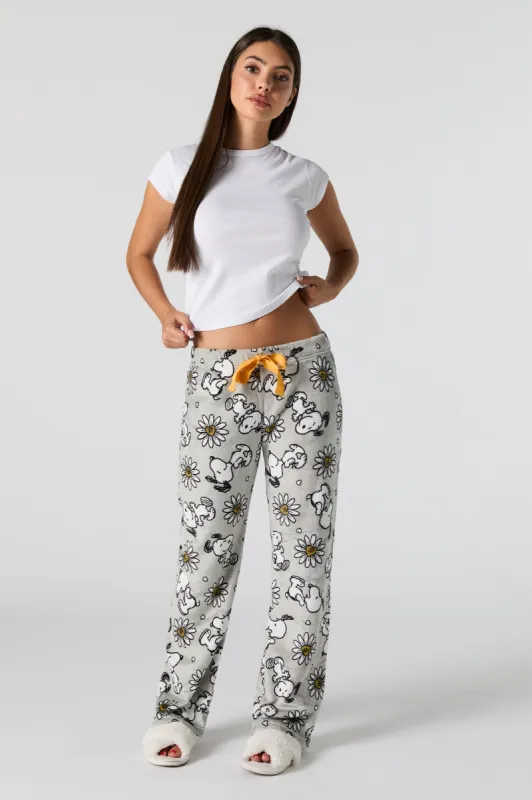 Snoopy Printed Plush Pajama Pant sold by Charlotte Russe
