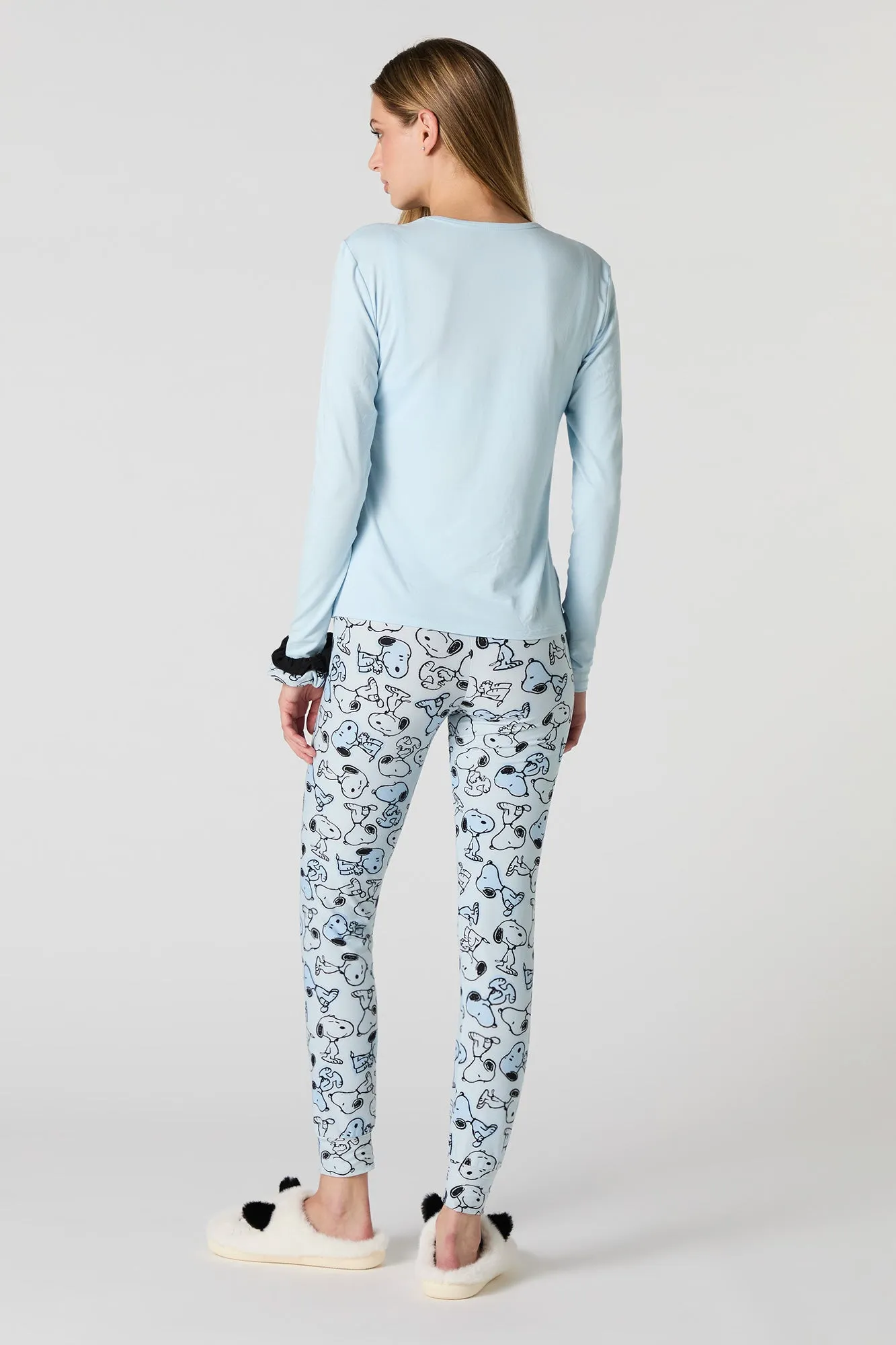 Snoopy Long Sleeve Top & Legging 2 Piece Pajama Set sold by Charlotte Russe product image thumbnail 4