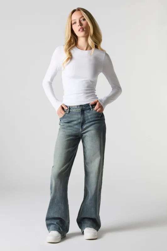 High Rise Wide Leg Jean sold by Charlotte Russe