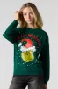 Merry Whatever Graphic Fleece Christmas Sweatshirt sold by Charlotte Russe