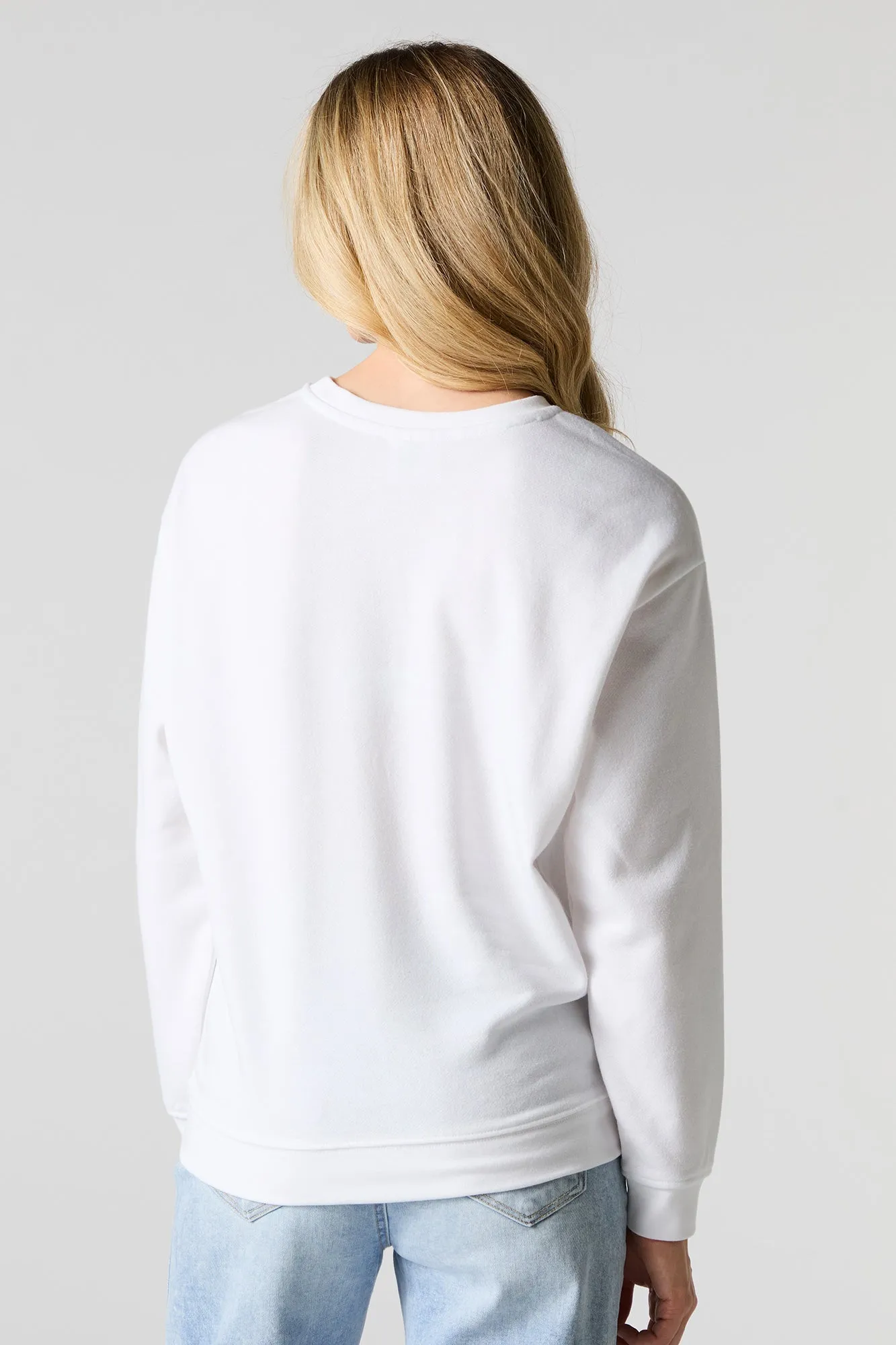 Feeling Extra Grinchy Graphic Fleece Christmas Sweatshirt sold by Charlotte Russe product image thumbnail 2