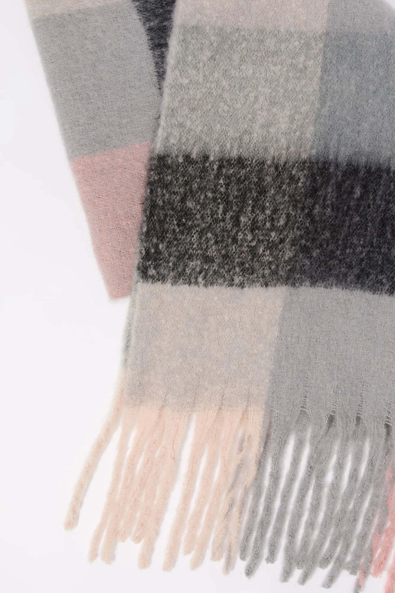 Plaid Bouclé Scarf sold by Charlotte Russe product image thumbnail 4