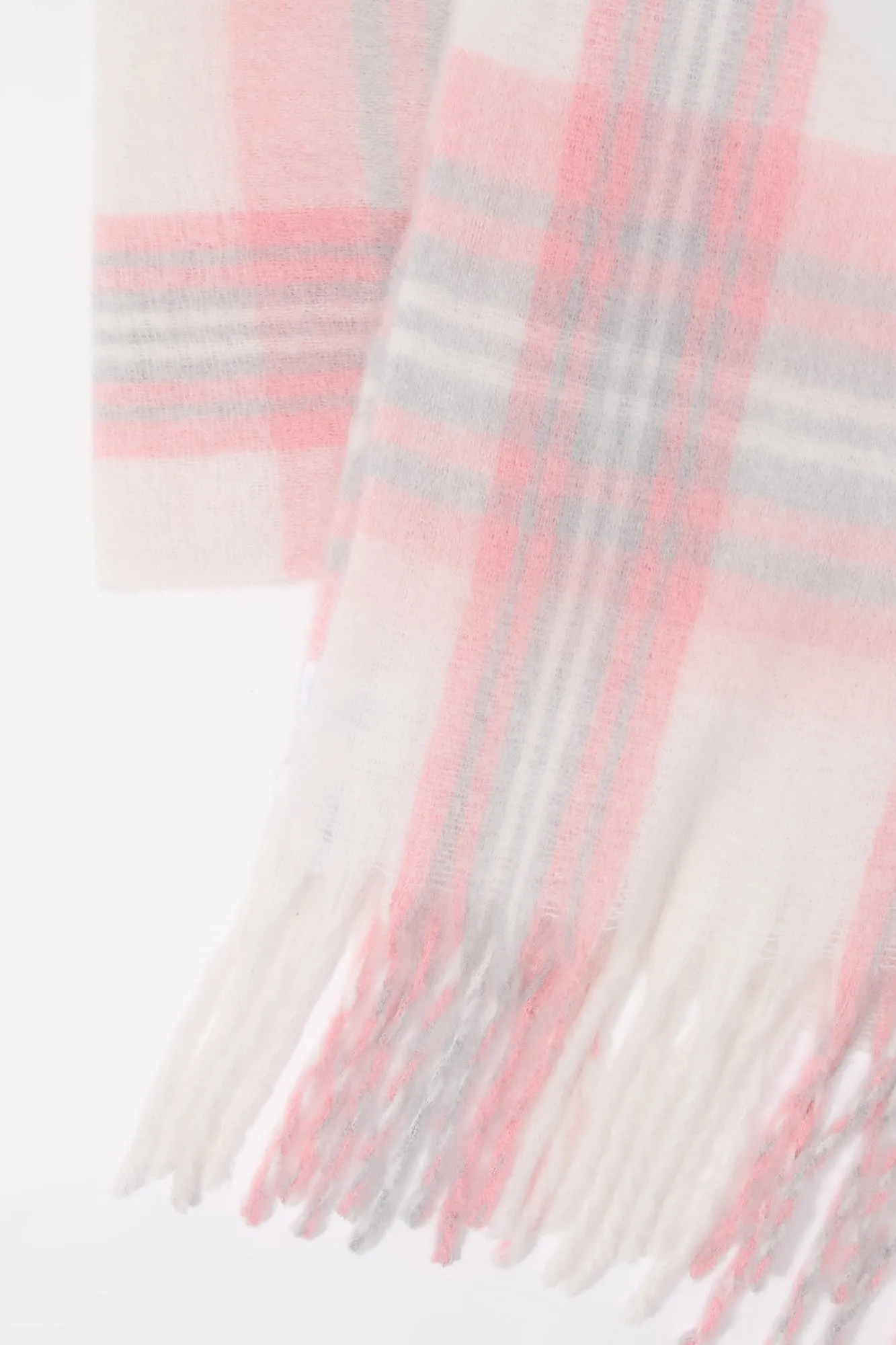 Plaid Bouclé Scarf sold by Charlotte Russe product image thumbnail 2