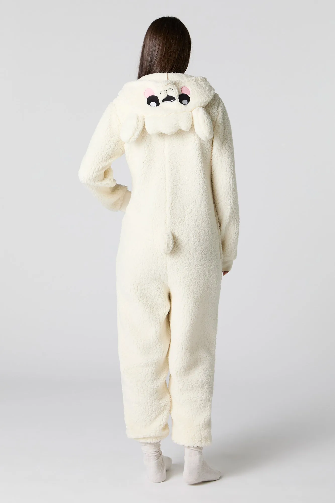 3D Sheep Sherpa Onesie sold by Charlotte Russe product image thumbnail 3
